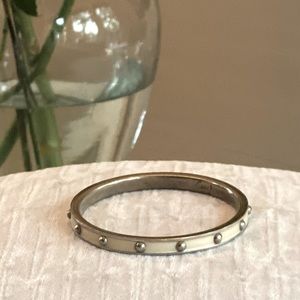 Coach Bangle silver and white